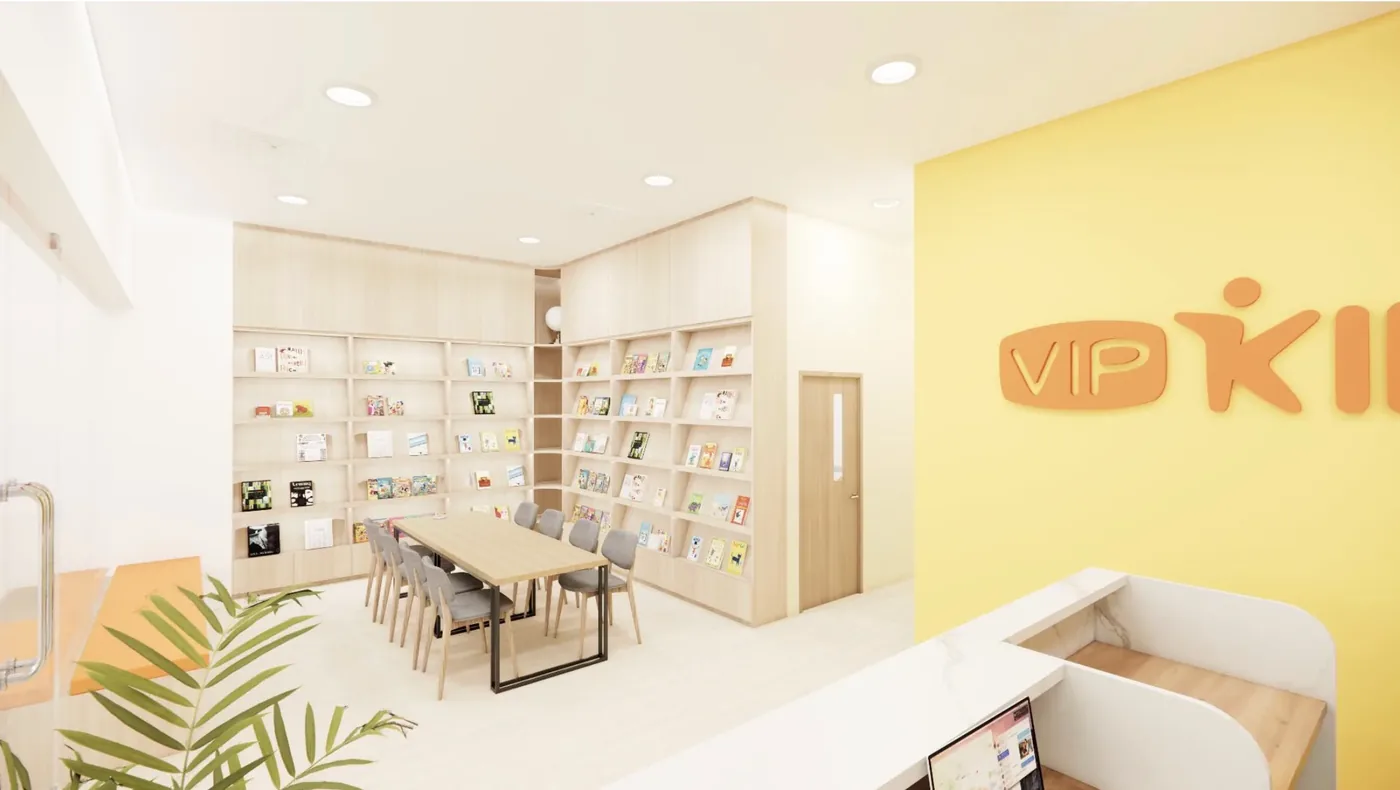 VIP KID Dino Reading Club shared area, finished fit-out